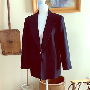 Black wool blazer size 12 P